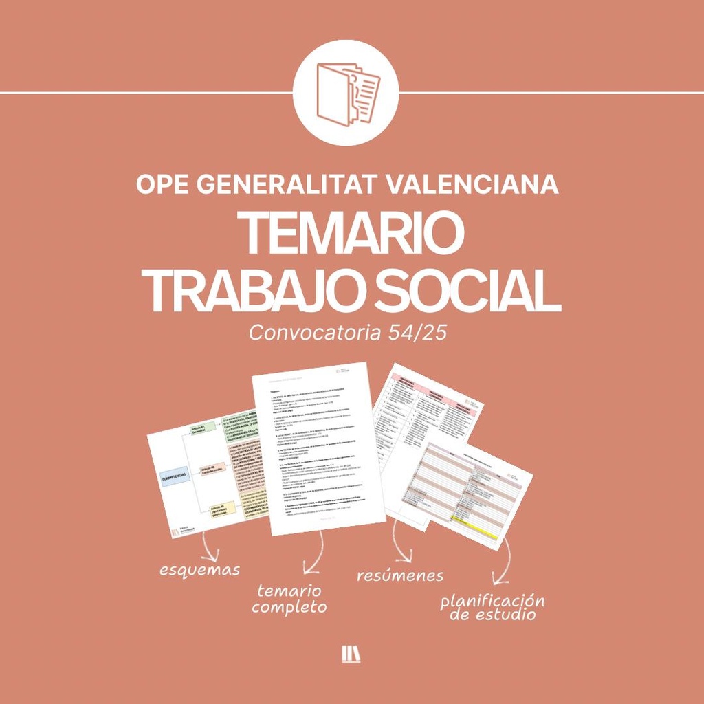 Temario Trabajo Social GVA 54/25